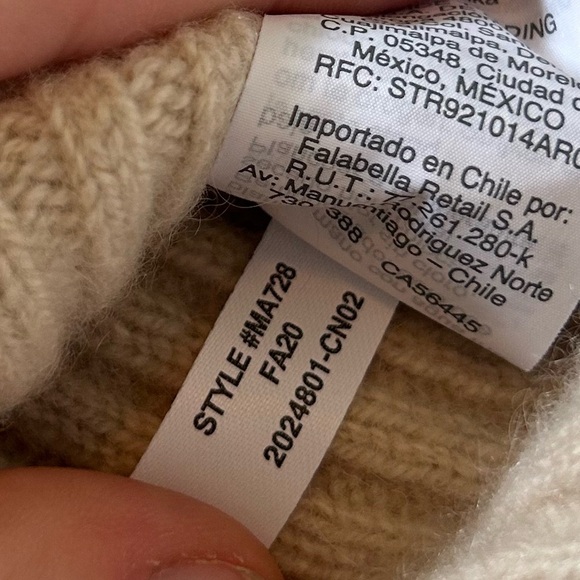 Madewell Womans Small Tan Ribbed Cashmere Sweater - Picture 12 of 13
